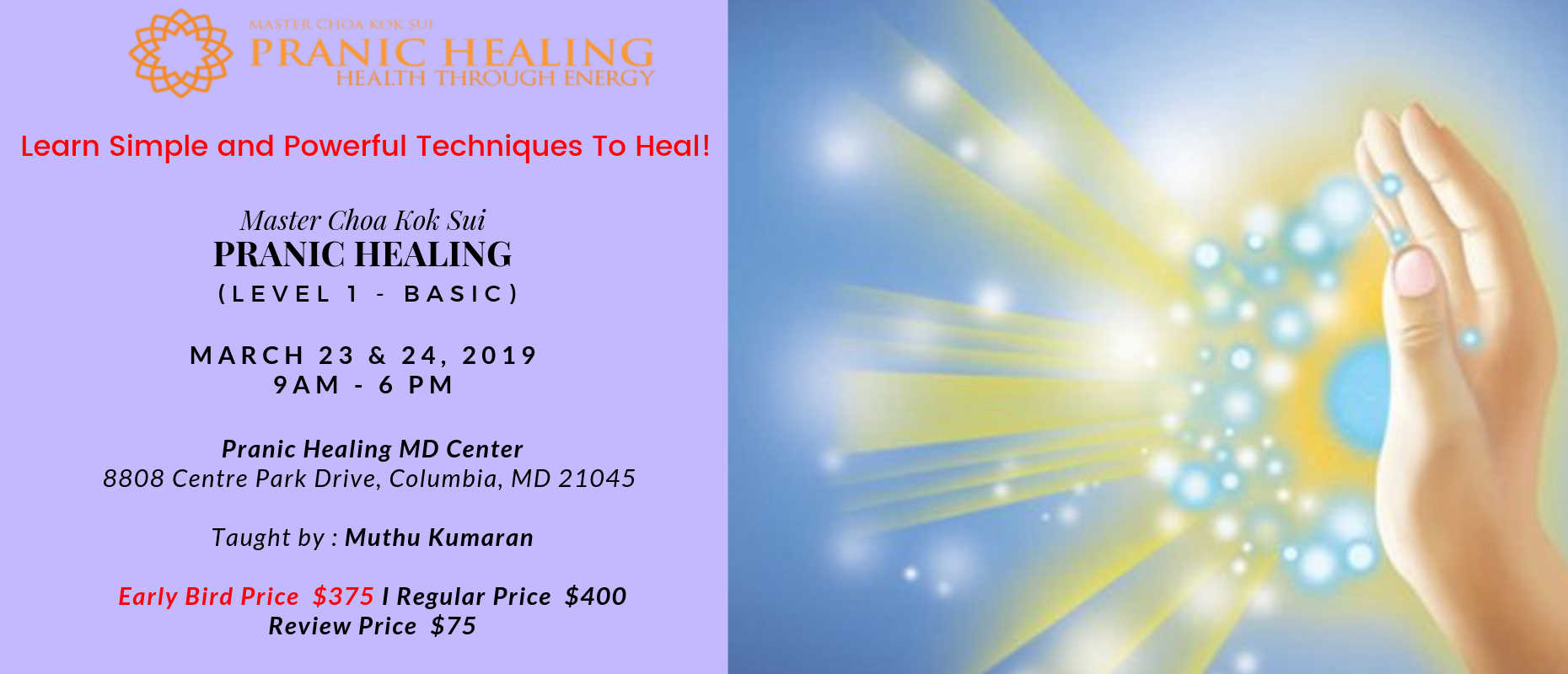 Pranic Healing Level 1 Course Pranic Healing Level 1 Course